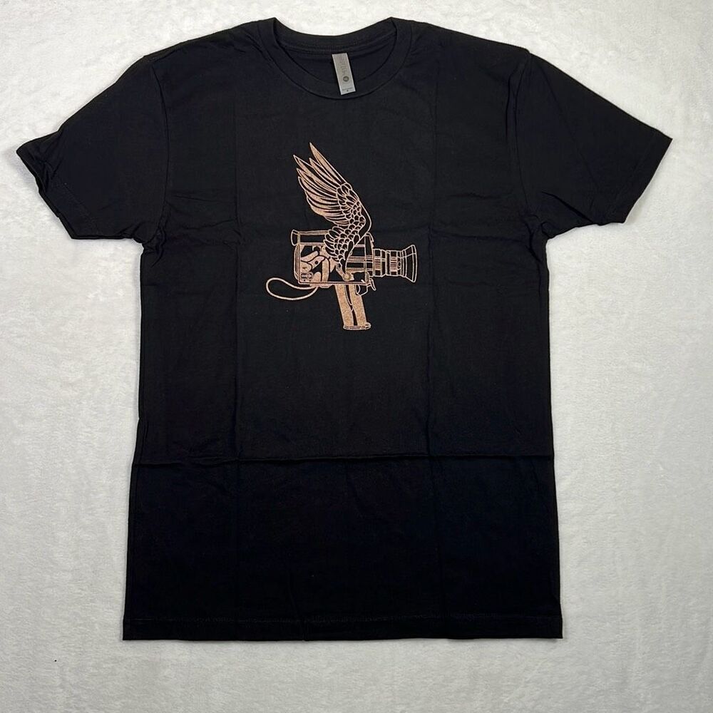 FOO Fighters slam dance concert release band black gold T-shirt‎ Men Small